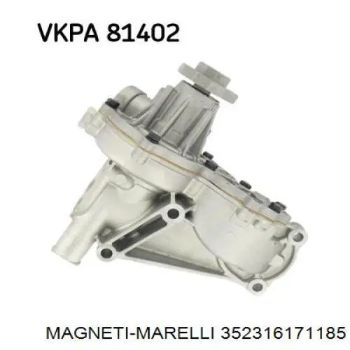 Купити 352316171185 Magneti Marelli Помпа водяна (насос) охолодження, в зборі з корпусом