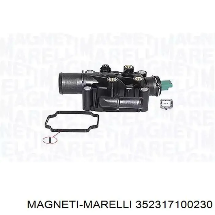 352317100230 Magneti Marelli Корпус термостата в зборі