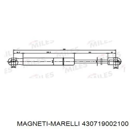 Купити GS0021 Magneti Marelli Амортизатор двері багажника