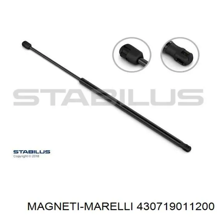 430719011200 Magneti Marelli амортизатор кришки багажника/ двері 3/5-ї задньої