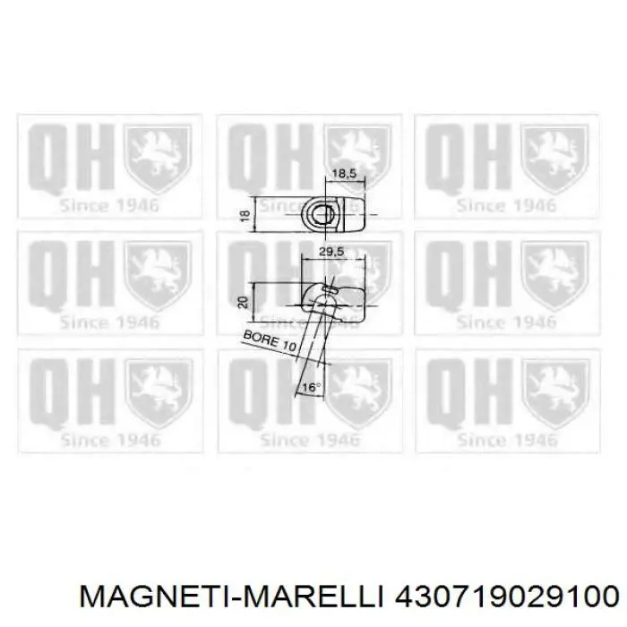 Амортизатор капота 430719029100 Magneti Marelli