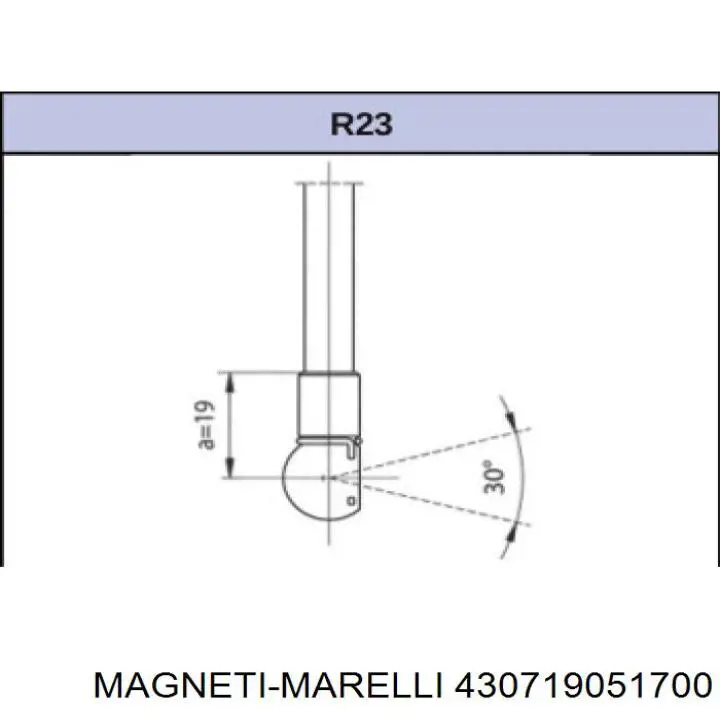 Амортизатор багажника 430719051700 Magneti Marelli