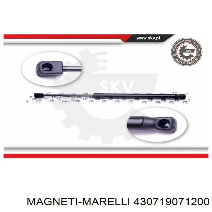430719071200 Magneti Marelli амортизатор кришки багажника/ двері 3/5-ї задньої