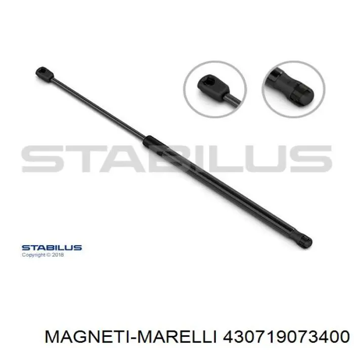 430719073400 Magneti Marelli Амортизатор кришки багажника / двері 3/5-ї задньої