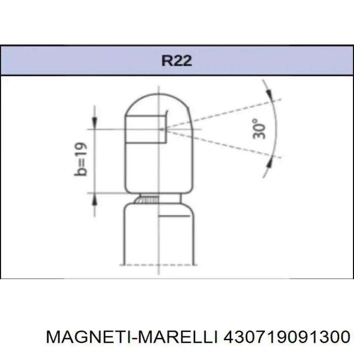Амортизатор двері задньої Magneti Marelli 430719091300 ціна, від 8.88 USD