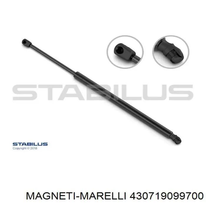 430719099700 Magneti Marelli амортизатор кришки багажника/ двері 3/5-ї задньої