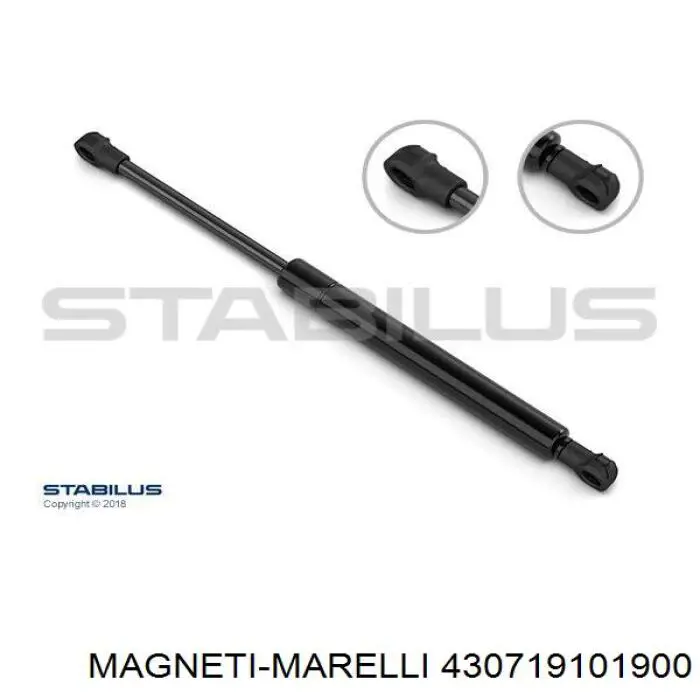 Купити 430719101900 Magneti Marelli Амортизатор скла задніх, 3/5-ї двері (ляди)