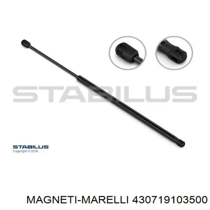 430719103500 Magneti Marelli амортизатор кришки багажника/ двері 3/5-ї задньої