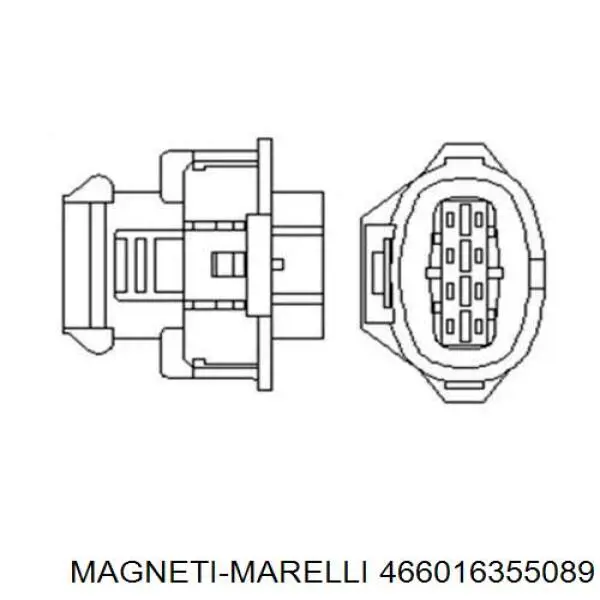 466016355089 Magneti Marelli лямбда-зонд, датчик кисню після каталізатора