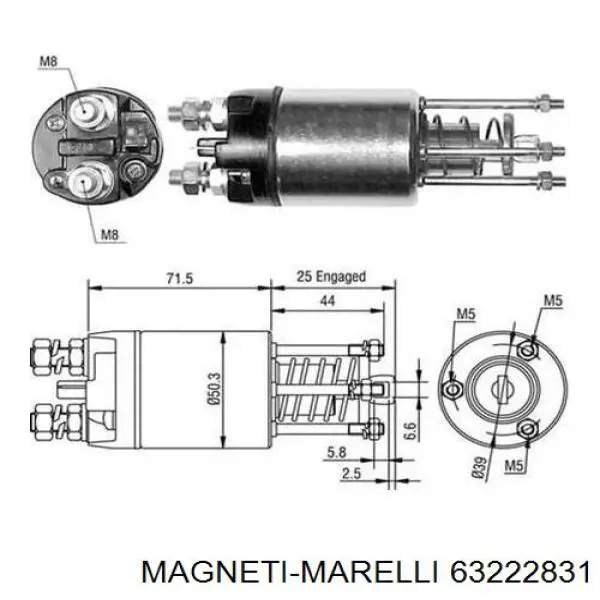 63223031 Magneti Marelli Стартер двигуна