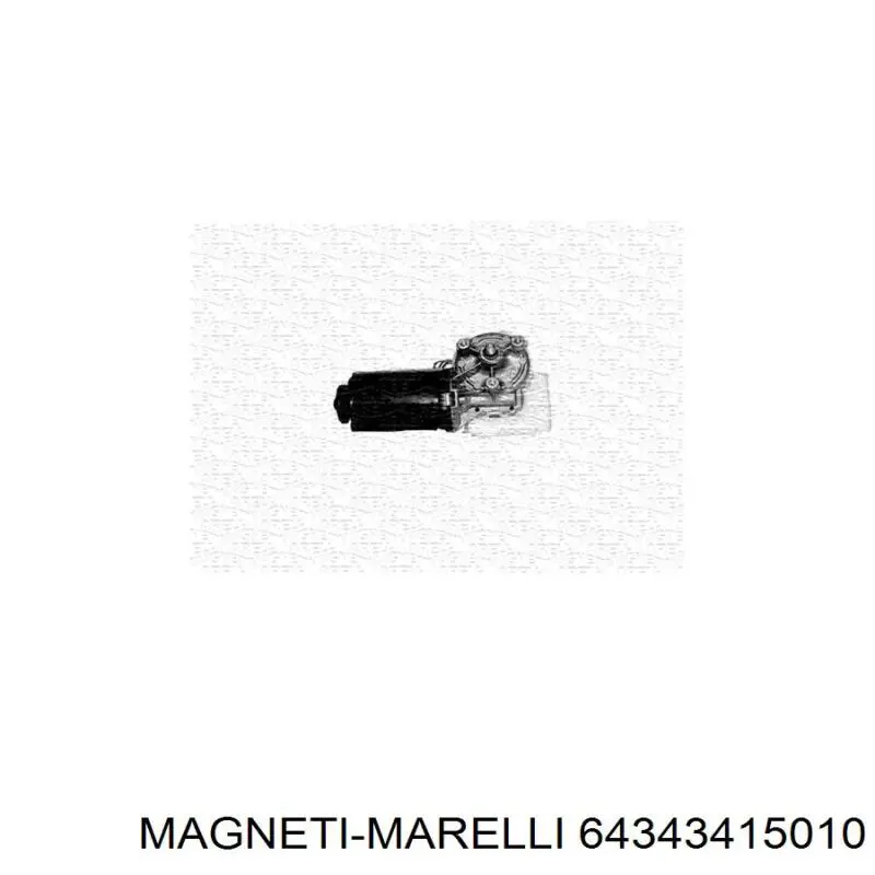 Двигун склоочисника лобового скла (трапеції) 64343415010 Magneti Marelli