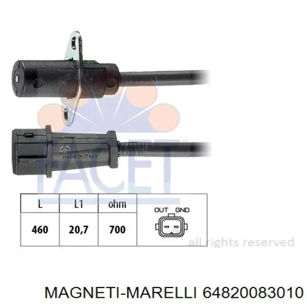 Котушка запалювання Magneti Marelli 64820083010 ціна, від 21.09 USD