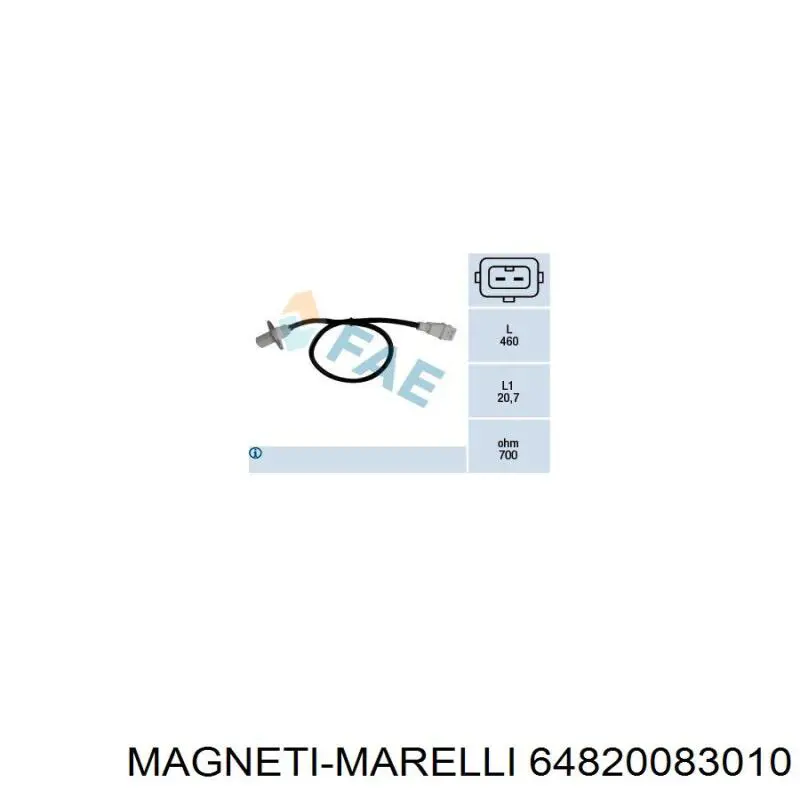 Купити 64820083010 Magneti Marelli Котушка запалювання