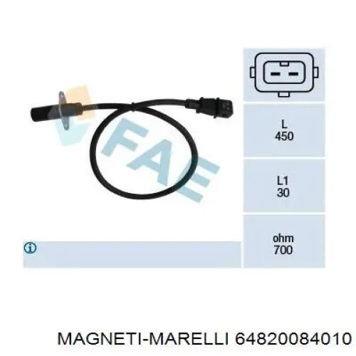 64820084010 Magneti Marelli датчик положення (оборотів коленвалу)
