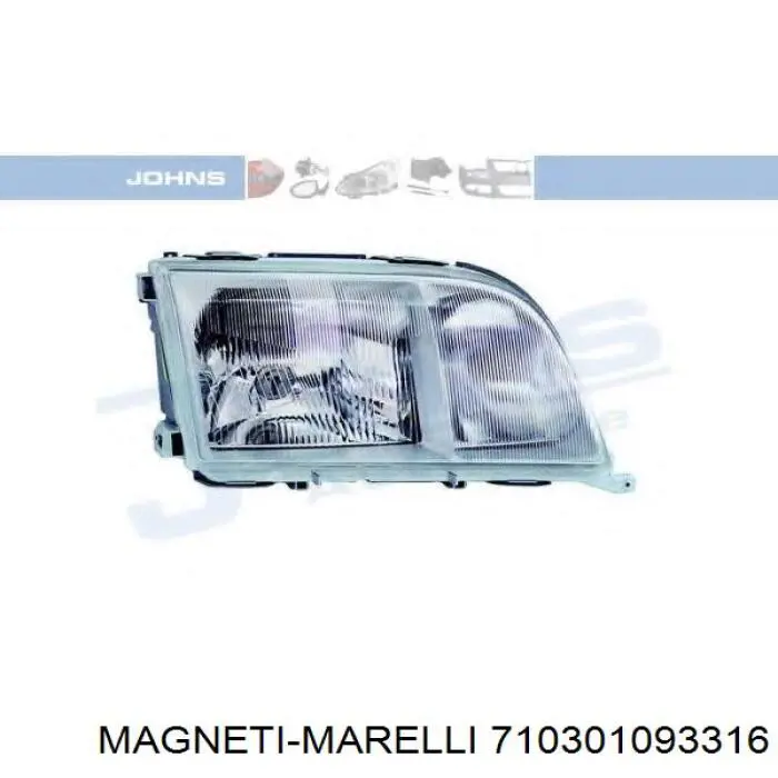 Фара правая Magneti Marelli 710301093316 ціна, від 164.70 USD