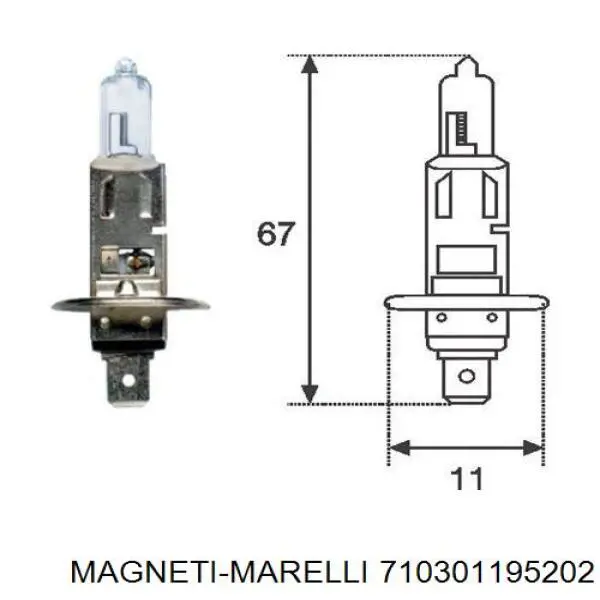 710301195202 Magneti Marelli Основна фара - вставка