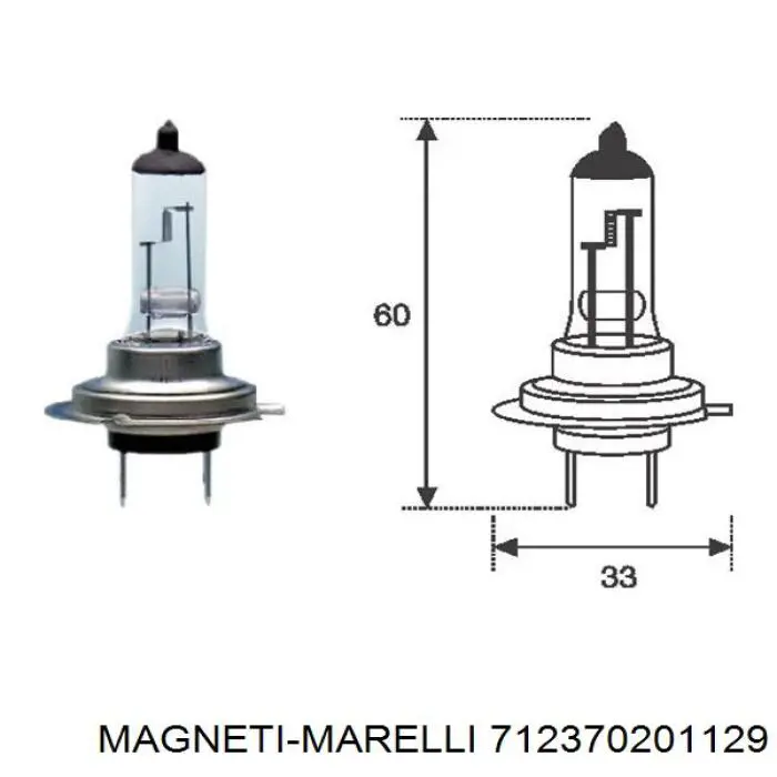 Фара протитуманна, права 712370201129 Magneti Marelli