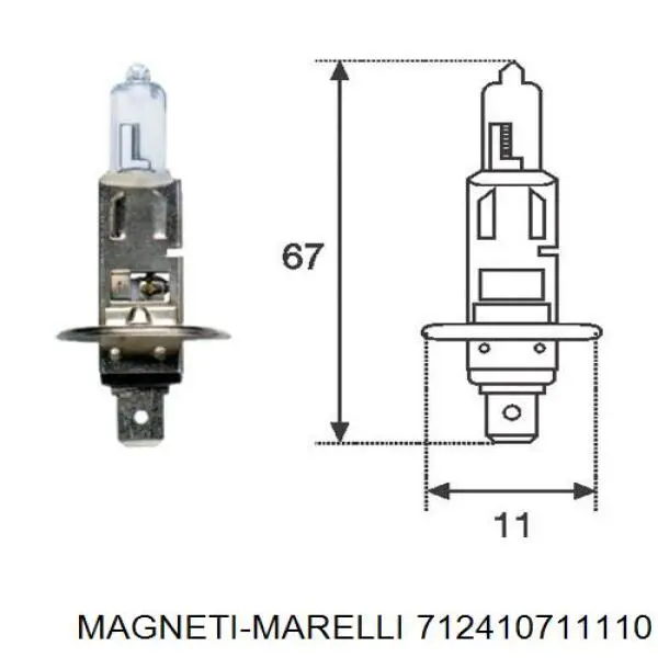 712410711110 Magneti Marelli фара протитуманна, ліва/права