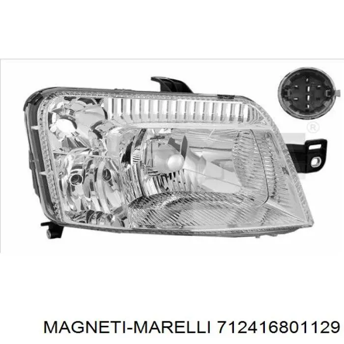 Фара передня права Fiat/Alfa/Lancia 51717076