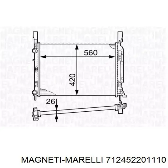 Фара правая Magneti Marelli 712452201110 ціна, від 128.98 USD