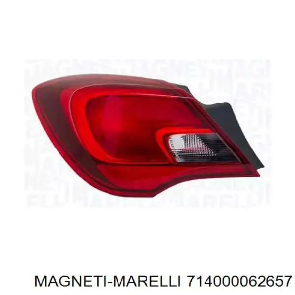 Ліхтар задній правий, зовнішній 714000062657 Magneti Marelli