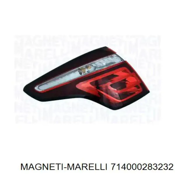 Ліхтар задній правий, зовнішній Magneti Marelli 714000283232 ціна, від 55.81 USD