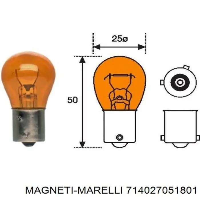 Ліхтар задній правий, зовнішній 714027051801 Magneti Marelli