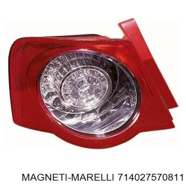 Ліхтар задній правий, зовнішній Magneti Marelli 714027570811 ціна, від 99.15 USD