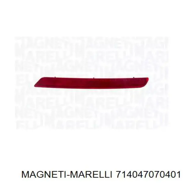 Правий катафот заднього бампера Magneti Marelli 714047070401 ціна, від 94.90 USD