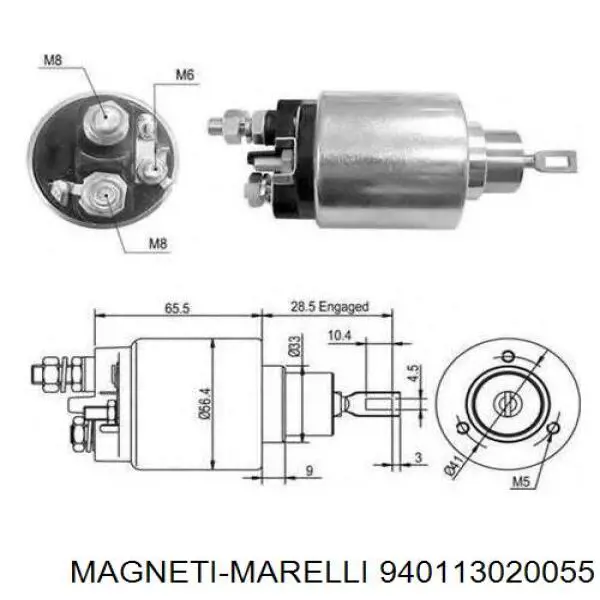 Бендикс стартера 940113020055 Magneti Marelli