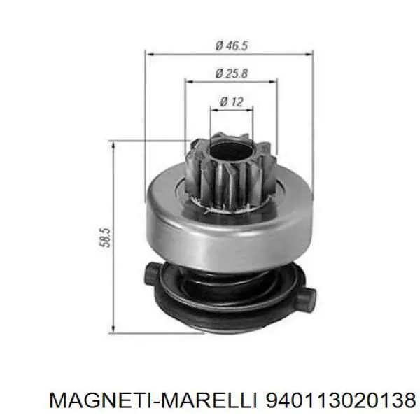 Бендикс стартера 940113020138 Magneti Marelli
