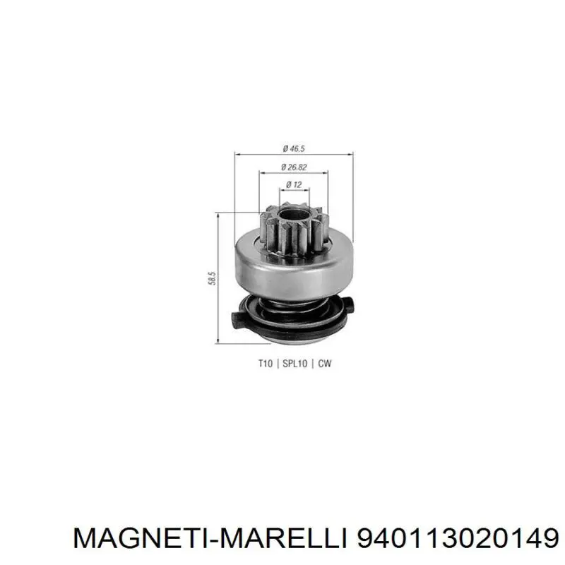 Бендикс стартера 940113020149 Magneti Marelli
