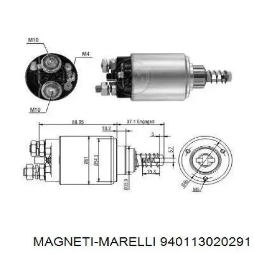 Бендикс стартера 940113020291 Magneti Marelli