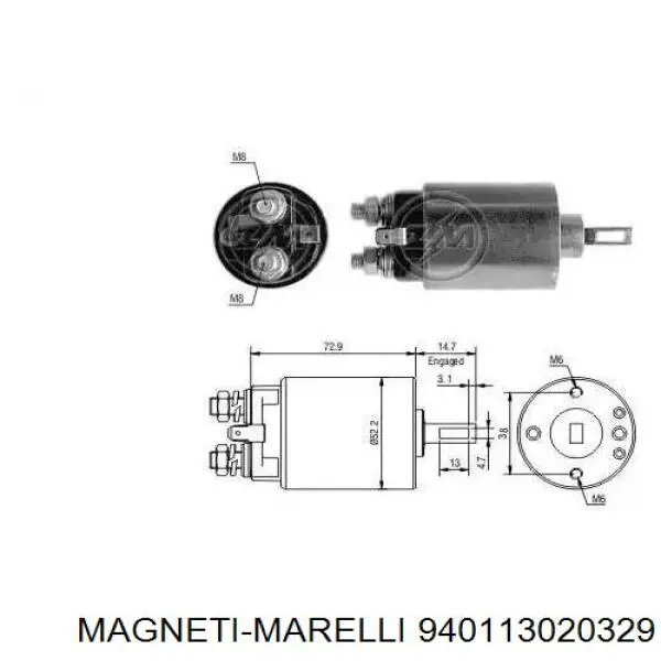 940113020329 Magneti Marelli бендикс стартера