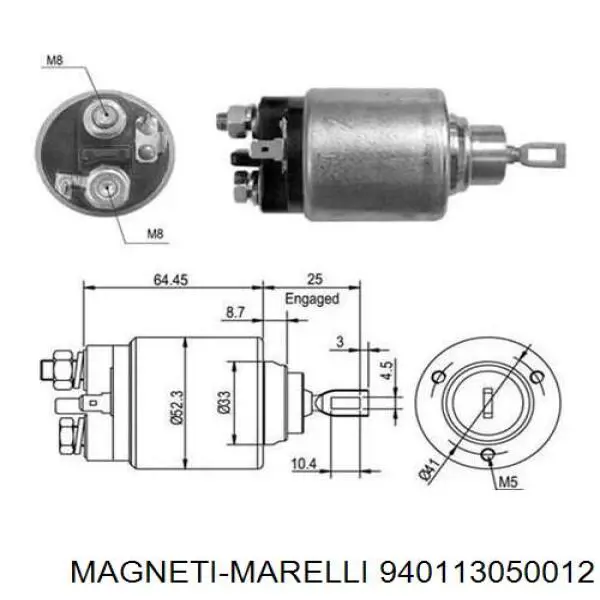 940113050012 Magneti Marelli стартер
