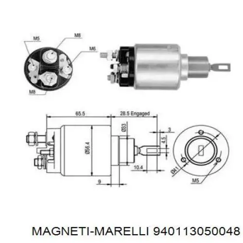 940113050048 Magneti Marelli Тягове реле стартера