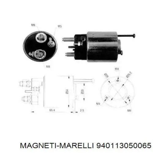 Втягуюче реле стартера AME0065 Magneti Marelli