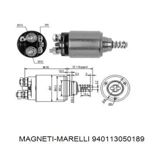 Купити 940113050189 Magneti Marelli Втягуюче реле стартера