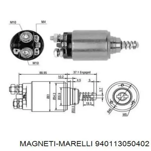 940113050402 Magneti Marelli Тягове реле стартера
