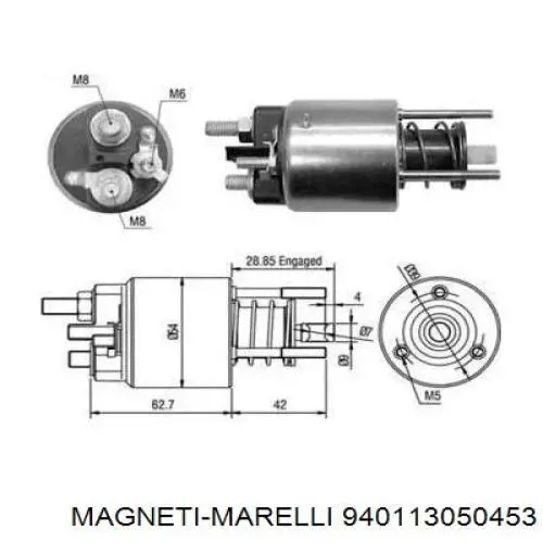 940113050453 Magneti Marelli Тягове реле стартера