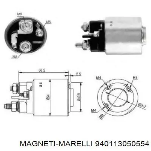 Купити 940113050554 Magneti Marelli Втягуюче реле стартера