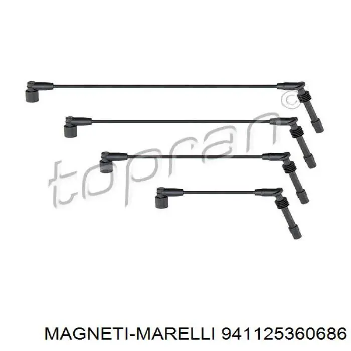 Дріт високовольтні, комплект 941125360686 Magneti Marelli