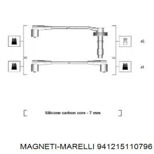 941215110796 Magneti Marelli Проводи високовольтні