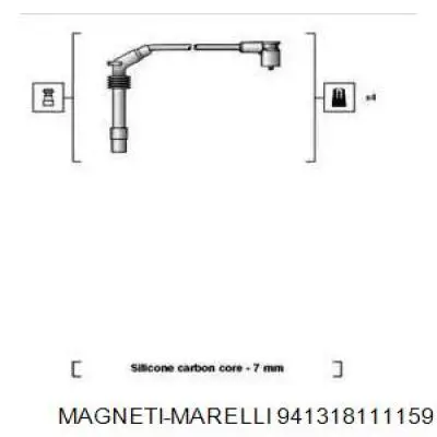 Дроти запалювання Magneti Marelli 941318111159 ціна, від 24.11 USD