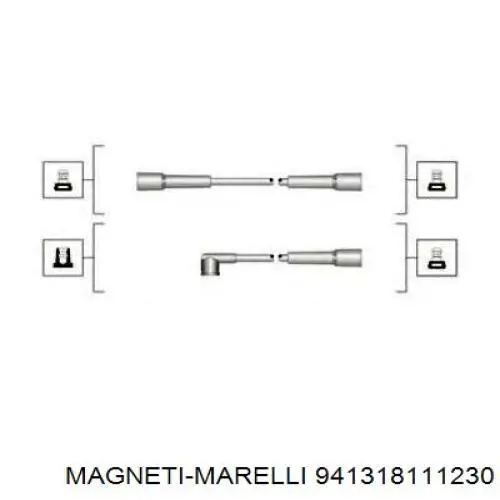 Купити 941318111230 Magneti Marelli Провід високовольтні, комплект