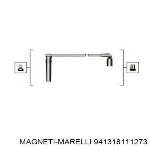 Дроти запалювання Magneti Marelli 941318111273 ціна, від 19.12 USD