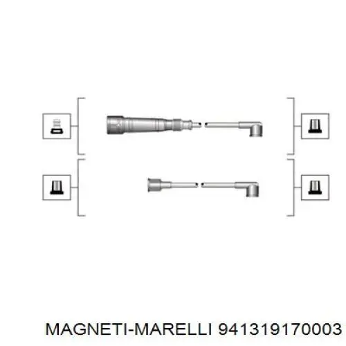 Дріт високовольтний, комплект 941319170003 Magneti Marelli