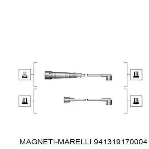Високовольтні дроти 941319170004 Magneti Marelli