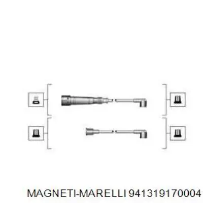 941319170004 Magneti Marelli дріт високовольтні, комплект