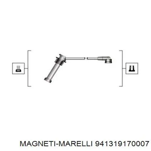 Дріт високовольтний, комплект 941319170007 Magneti Marelli